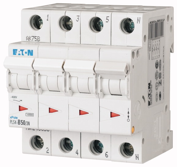 Moeller. Защитный выключатель LS; 50A; 3p+N; B-Char - 243353