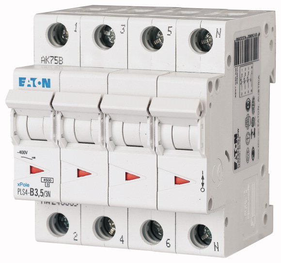 Moeller. Защитный выключатель LS; 3,5A; 3p+N; B-Char - 243339