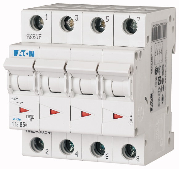 Moeller. Over current switch, 5A, 4p, type C characteristic - 243080