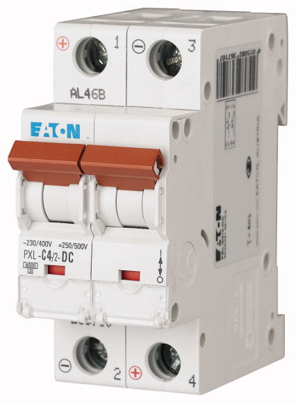 Moeller. Over current switch, 4A, 2p, C-Char, DC current 236710