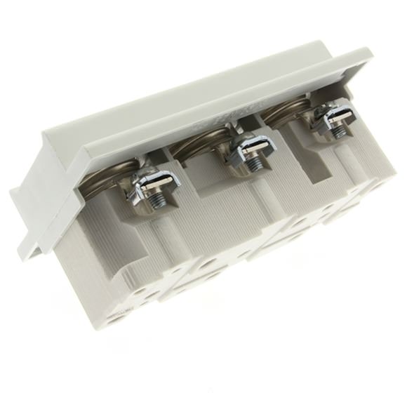 Moeller. Держатель предохранителей, LV, 25 A,  перем. ток 500 В, D2, 3P, IEC, монтаж рейки, подходящий провод 1-10 мм2 - TFD27-EZN