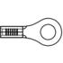Molex. Ring Tongue Terminal 18-22AWG Copper 14.3mm Electro Tin - 0190440066
