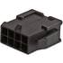 0430200800 Molex Conn Housing M 8 POS 3mm Crimp ST Panel Mount Black Micro-Fit 3.0™ Bag