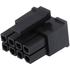 0430250800 Molex Conn Housing RCP 8 POS 3mm Crimp ST Cable Mount Black Micro-Fit 3.0™ Bag