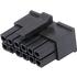 0430251200 Molex Conn Housing RCP 12 POS 3mm Crimp ST Cable Mount Black Micro-Fit 3.0™ Bag
