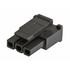 0436450300 Molex Conn Housing RCP 3 POS 3mm Crimp ST Cable Mount Black Micro-Fit 3.0™ Bag