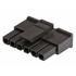 0436450600 Molex Conn Housing RCP 6 POS 3mm Crimp ST Cable Mount Black Micro-Fit 3.0™ Bag