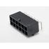 0768250012 Molex Conn Power HDR 12 POS 5.7mm Solder RA Thru-Hole 12 Terminal 1 Port Mega-Fit™ Tray
