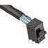 1002220304 Molex Internal iPass+ HD-to-iPass+ HD, 4X Short Body Cable Assembly, 85 Ohms, Right Angle Down-to-Straight, PCIE, 1.0m Length