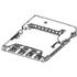 1046421610 Molex Conn SIM Card SKT 16 POS 1.1mm Solder RA SMD microSD™ 0.5A/Contact T/R