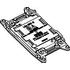1051429100 Molex Connector Accessories Cover Straight Tray