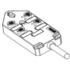 1201140186 Molex Micro-Change Molded Junction Box, Top Mount, 4 Ports, LEDs for 2 NPN Sensors BTY405N-FBP-25