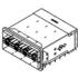 1700712001 Molex Conn zSFP+ F 80 POS 2.4mm Press Fit RA Thru-Hole 80 Terminal 4 Port zSFP+™ Tray