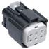 Molex. Conn Housing RCP 6 POS 5.84mm Crimp ST Cable Mount Black MX150L™ Bag - 0194180011