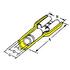 Molex. Quick Disconnect Terminal 10-12AWG Brass Yellow F 26.4mm Tin Avikrimp™ Bag - 0190020044
