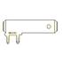0942130101 Molex Quick Disconnect Terminal Brass M 17.5mm Tin Bag