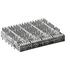 1000171344 Molex Connector Accessories zQSFP+ Cage Right Angle Stainless Steel Nickel zQSFP+™ Tray