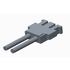 2026542021 Molex Conn Housing RCP 2 POS 1.2mm Crimp ST Panel Mount Black Bag