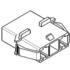 0351500319 Molex Conn Housing RCP 3 POS 7.3mm Crimp ST Panel Mount Natural Bag