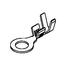 0357501010 Molex Ring Tongue Terminal 14-18AWG Brass Tin T/R