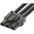 0369240301 Molex Cable Assembly UL 1015 0.15m 8AWG Wire to Board to Wire to Board 3 to 3 POS F-F Crimp-Crimp Bag