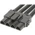 0369240401 Molex Cable Assembly UL 1015 0.15m 8AWG Wire to Board to Wire to Board 4 to 4 POS F-F Crimp-Crimp Bag