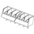 0386006603 Molex Conn Barrier Strip 3 POS 6.35mm Solder ST Thru-Hole 10A/Contact