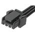 Molex. Cable Assembly UL 1061 0.6m 26AWG Wire to Board to Wire to Board 3 to 3 POS F-F Crimp Micro-Lock Plus Bag 0451110306