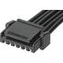 Molex. Cable Assembly UL 1061 0.1m 26AWG Wire to Board to Wire to Board 6 to 6 POS F-F Crimp Micro-Lock Plus Bag 0451110601