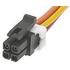 0451320401 Molex Cable Assembly Power Cord 0.15m 20AWG Power to Power 4 to 4 POS F-F Crimp-Crimp Mini-Fit® Bag