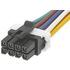 0451320801 Molex Cable Assembly UL 1007 0.15m 20AWG Power to Power 8 to 8 POS F-F Crimp-Crimp Micro-Fit TPA Bag