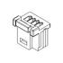 5019390400 Molex Conn Housing F 4 POS 1mm Crimp ST Cable Mount White Pico-Clasp™ Bag