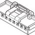 5023510600 Molex Conn Housing RCP 6 POS 2mm Crimp ST Cable Mount White DuraClik™ Bag