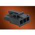 Molex. Conn Housing RCP 3 POS 4.2mm Crimp ST Cable Mount Black Mini-Fit Jr™ Bag - 0050291662