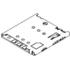 5039600694 Molex Conn Micro SIM Card M 6 POS 2.54mm Solder RA SMD 0.5A/Contact T/R