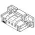 5601230600 Molex Conn Housing RCP 6 POS 2mm Crimp ST Cable Mount White DuraClik™ Tray Automotive
