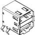 0672983090 Molex Conn USB 2.0 Type A RCP 8 POS 2mm/2.5mm Solder RA Thru-Hole 8 Terminal 2 Port Tray