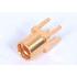 0734140170 Molex Conn MMCX 0Hz to 6GHz 50Ohm Solder ST Thru-Hole RCP Gold Tray