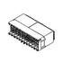 0737700200 Molex Conn Hard Metric HDR 72 POS 2mm Press Fit ST Thru-Hole HDM® Tube