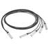 0747641101 Molex Cable Assembly Twinax 1m 30AWG QSFP+ to 4(SFP+) 38 to 20 POS M-M Crimp-Crimp QSFP Plus/QSFP+/SFP Plus/SFP+ Bag