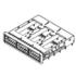 0747680212 Molex Connector Accessories QSFP Cage Right Angle Tray