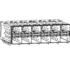 0760485001 Molex Conn SFP+ RCP 240 POS 1.6mm Press Fit RA Thru-Hole 240 Terminal 12 Port SFP+ Tray