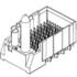 0761657107 Molex Conn Backplane HDR 90 POS 1.9mm Press Fit ST Thru-Hole Impact™ Tray