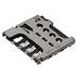 0787270001 Molex Conn Micro SIM Card RCP 6 POS 2.54mm Solder RA SMD 0.5A/Contact T/R