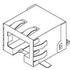 0855437003 Molex Conn RJ-45 F 8 POS 2.54mm Solder RA Thru-Hole 8 Terminal 1 Port Cat 5/Cat 5e T/R