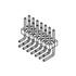 0879110611 Molex Conn Unshrouded Header HDR 6 POS 2.54mm Solder RA Thru-Hole C-Grid® Tube