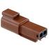 Molex. Conn Housing RCP 2 POS Crimp ST Cable Mount Brown Bag 0934441107