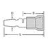 Molex. Snap Terminal 14-16AWG Copper Blue M 25.04mm Tin Avikrimp™ Bag - 0190350009