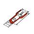 Molex. Quick Disconnect Terminal 18-22AWG Brass Red F 22.6mm Tin Avikrimp™ Bag - 0190020001