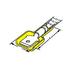 Molex. Quick Disconnect Terminal 10-12AWG Copper Yellow M 27.43mm Zinc Chromate Avikrimp™ Bag - 0190010010